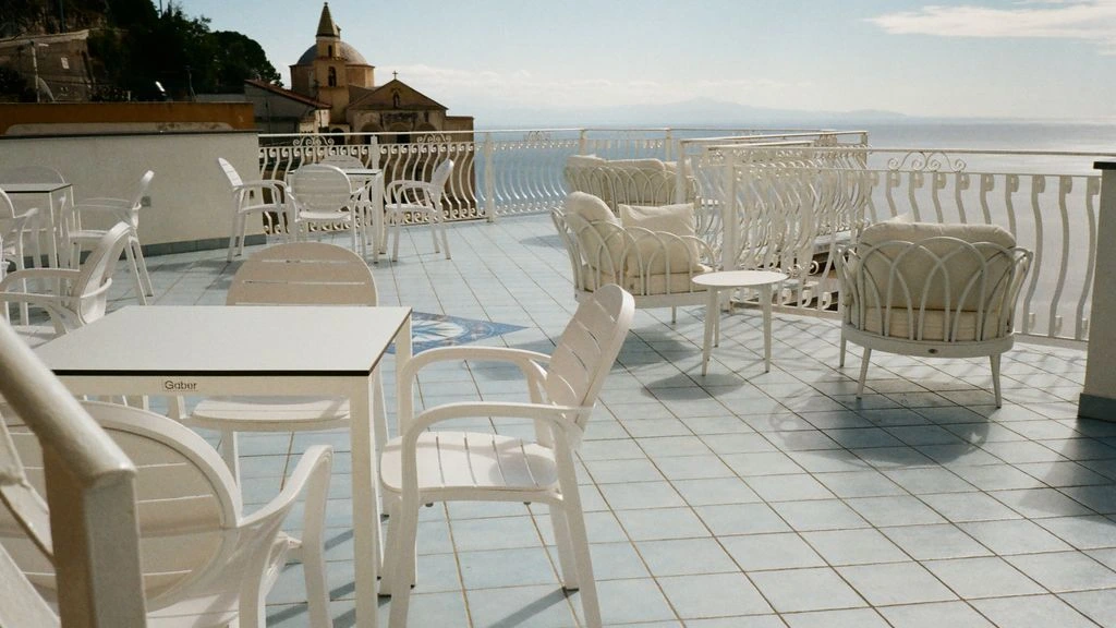 A quiet Amalfi terrace at sunrise