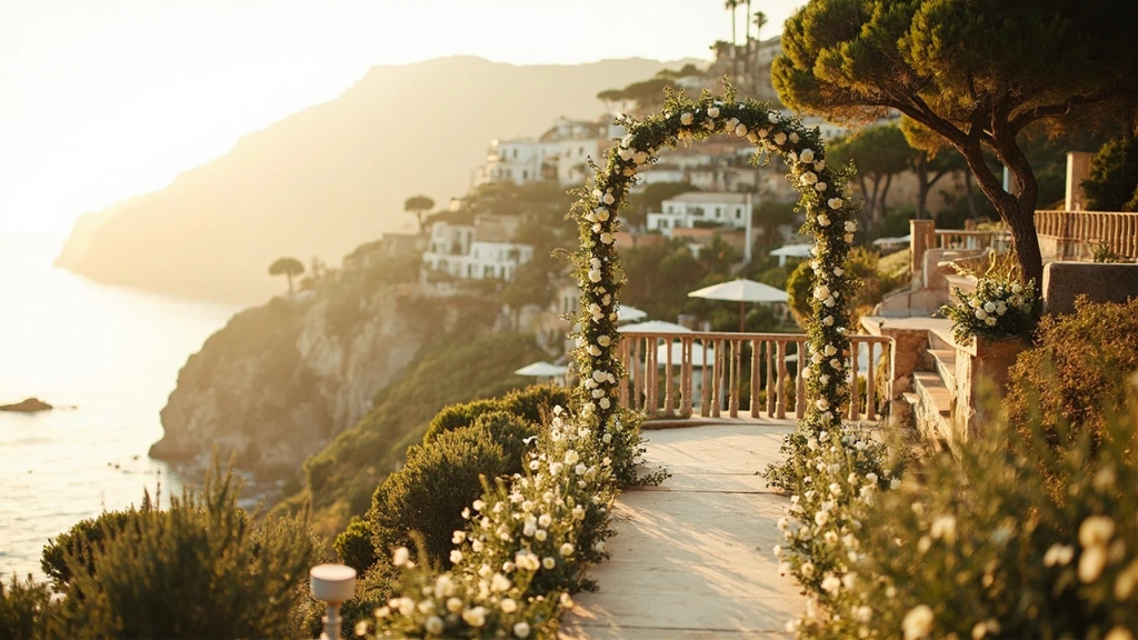 Cliffside ceremony on the Amalfi Coast, Italy